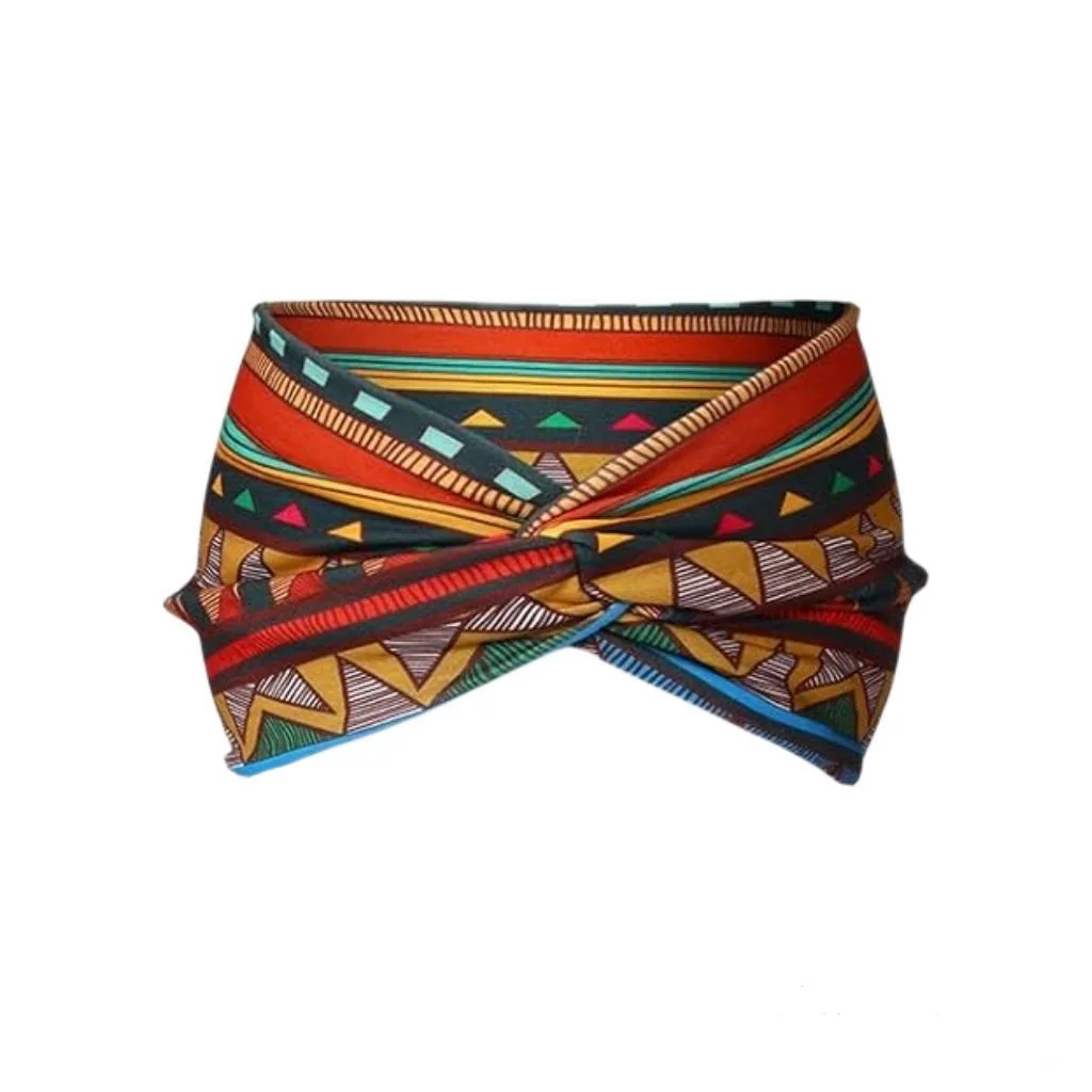Widening High Strength Bohemian Yoga Sports Headband African Style Headband