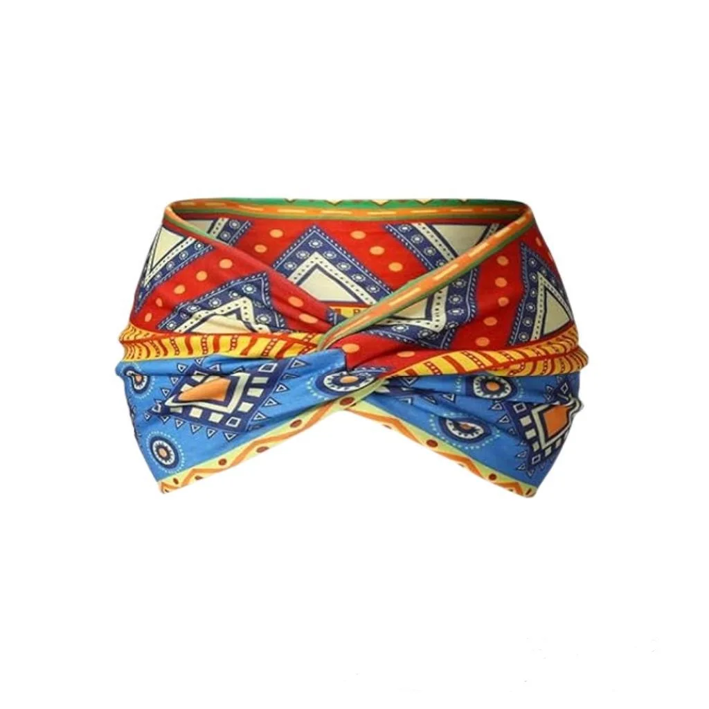 Widening High Strength Bohemian Yoga Sports Headband African Style Headband