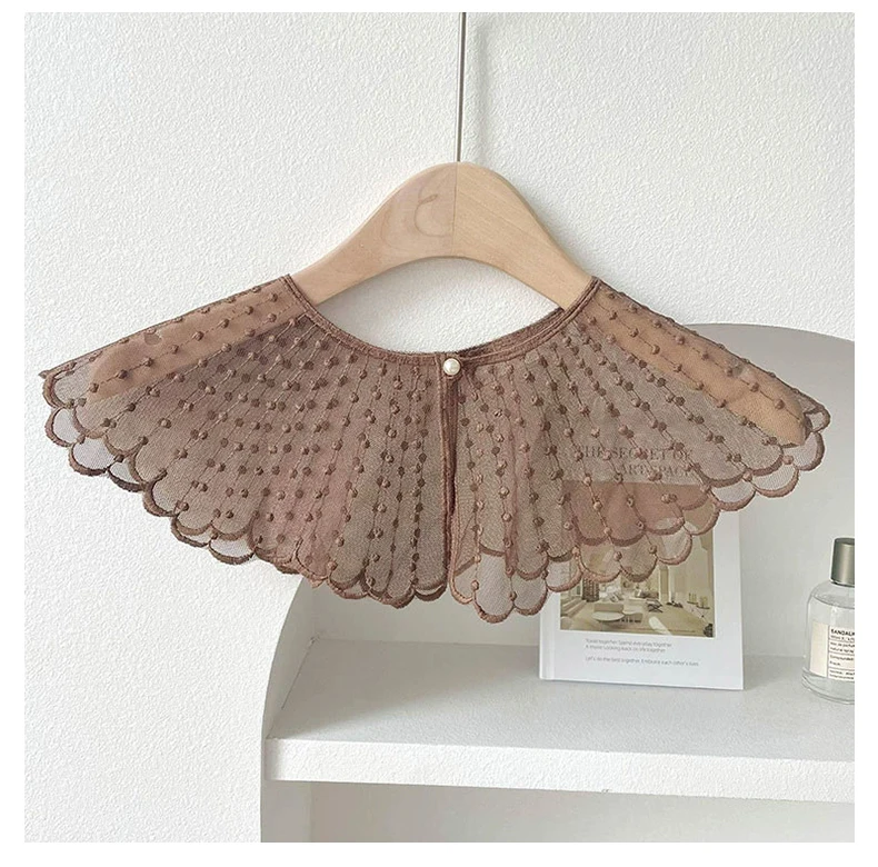 Detachable Fake Collar Fashion Lace Decorative Shirt Dress Fake Collar Dickey Collar for Women Blouse