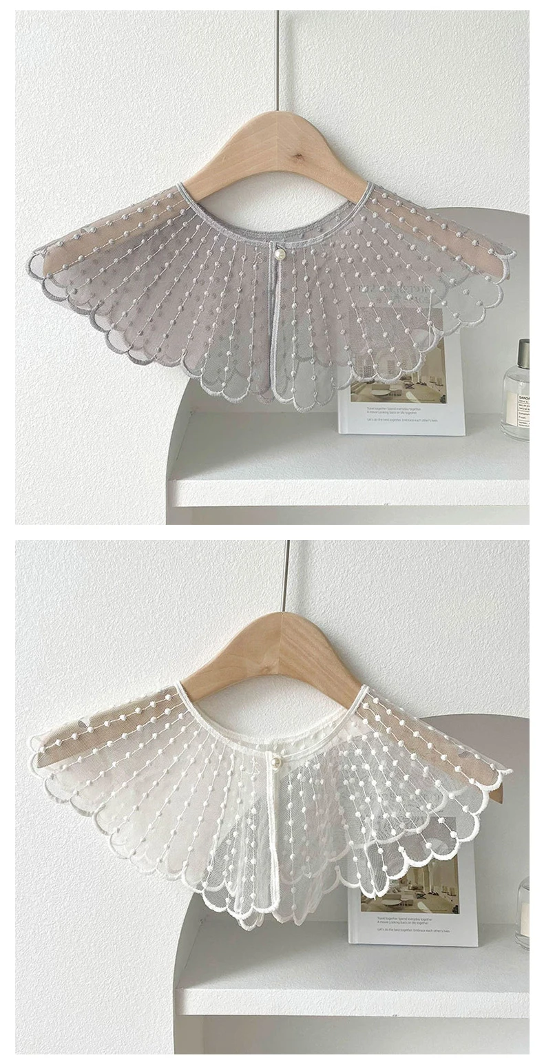 Detachable Fake Collar Fashion Lace Decorative Shirt Dress Fake Collar Dickey Collar for Women Blouse