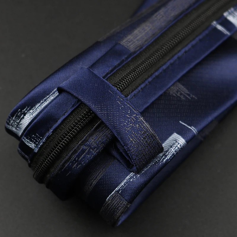 Luxury 7cm Mens Tie Pre-tied Easy Wear Neck Tie For Men Zipper Lazy Pre-tied Business Wedding Stripes Plaid Women Necktie