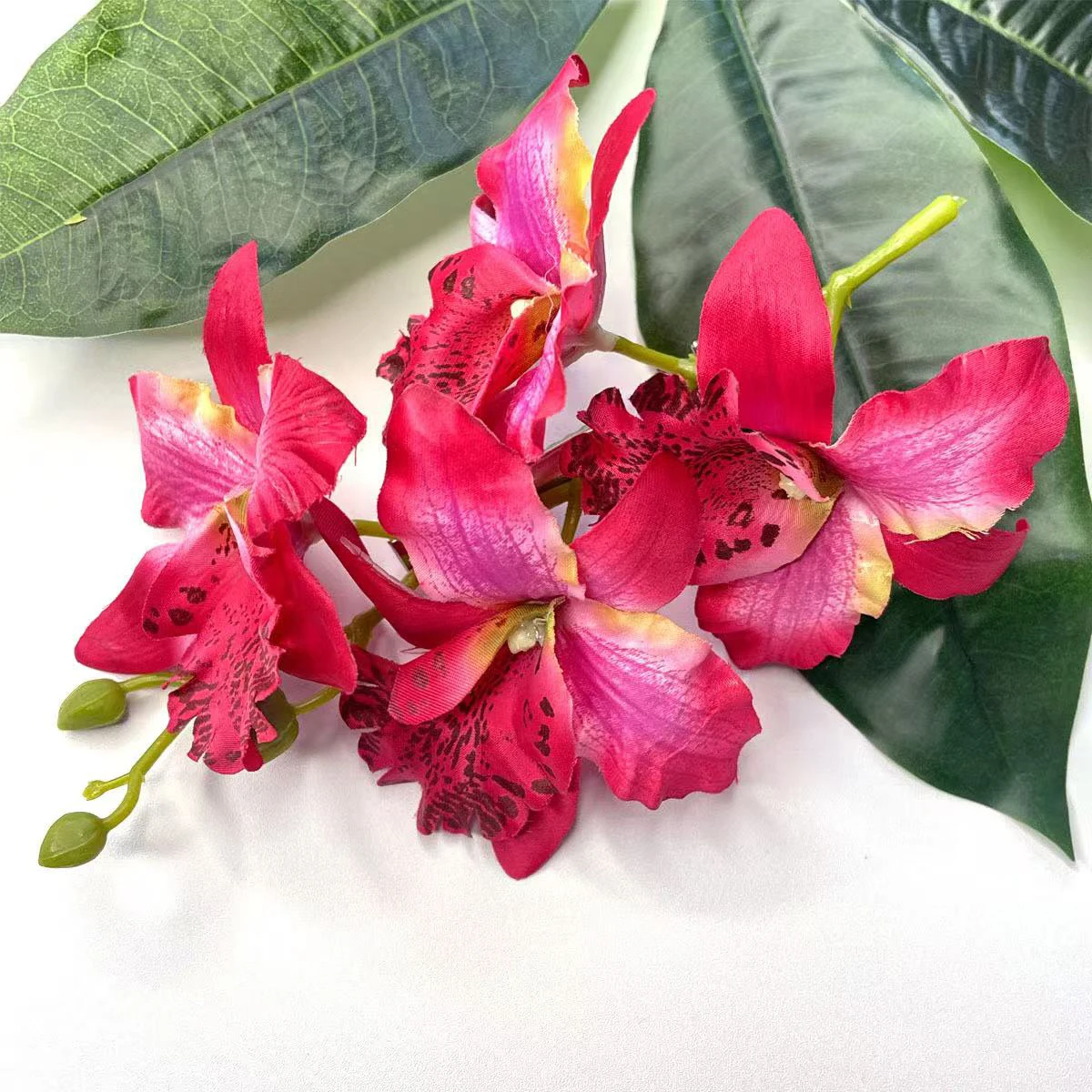 1pc Thai Orchid Hairpin Head Flower, Fairy Flower Headwear, Bride Bridesmaid Hair Coiled Side Clip, Suitable for Vacation