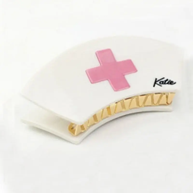 1pc Japanese TP same style nurse clip, cute girl loli hair clip, cross top clip, fashionable hair accessory