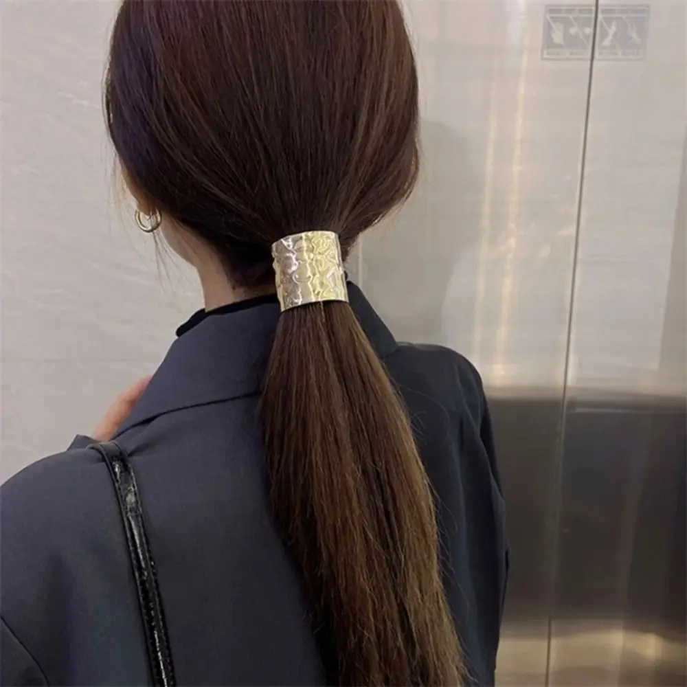 Horsetail Holder Retro Metal Lava Hairpin Korean Hair Accessories Ponytail Holder Head Bands Headwear Hair Ties Women Lady Girl