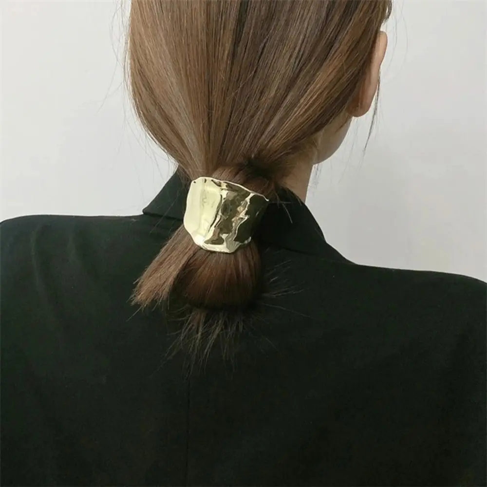 Horsetail Holder Retro Metal Lava Hairpin Korean Hair Accessories Ponytail Holder Head Bands Headwear Hair Ties Women Lady Girl