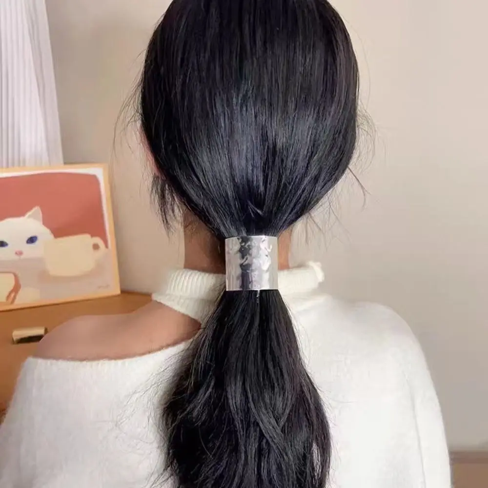 Horsetail Holder Retro Metal Lava Hairpin Korean Hair Accessories Ponytail Holder Head Bands Headwear Hair Ties Women Lady Girl