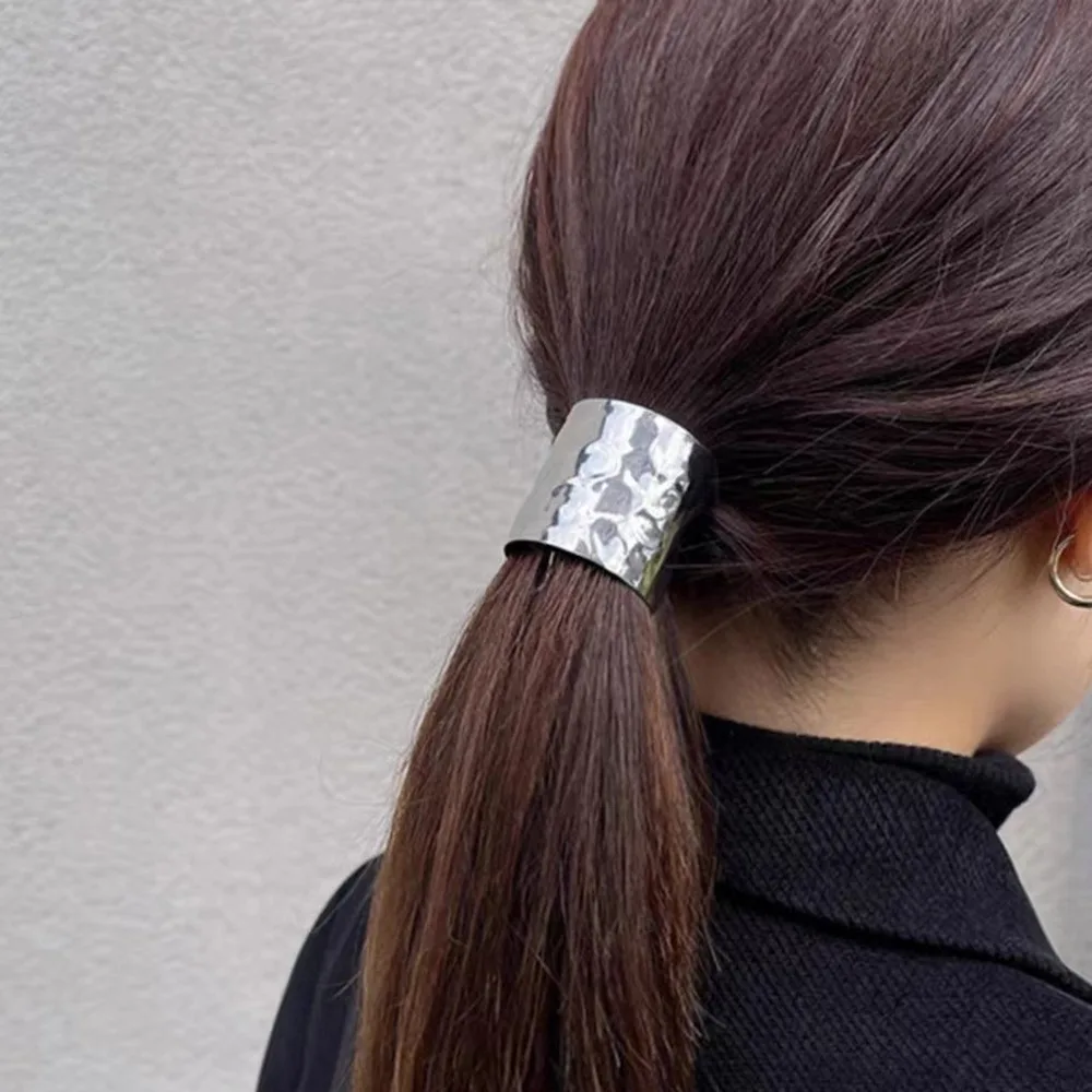 Horsetail Holder Retro Metal Lava Hairpin Korean Hair Accessories Ponytail Holder Head Bands Headwear Hair Ties Women Lady Girl