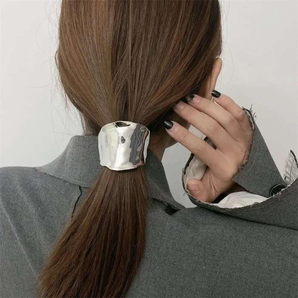 Horsetail Holder Retro Metal Lava Hairpin Korean Hair Accessories Ponytail Holder Head Bands Headwear Hair Ties Women Lady Girl