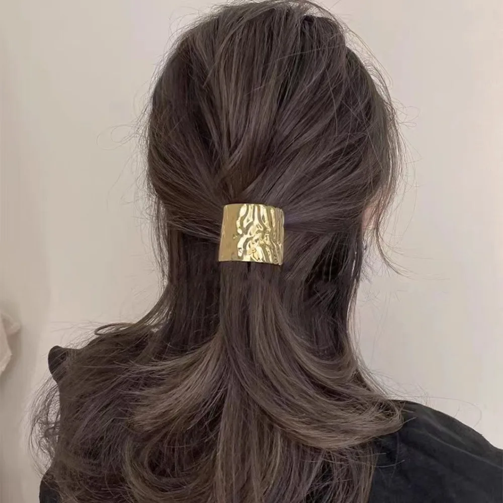 Horsetail Holder Retro Metal Lava Hairpin Korean Hair Accessories Ponytail Holder Head Bands Headwear Hair Ties Women Lady Girl