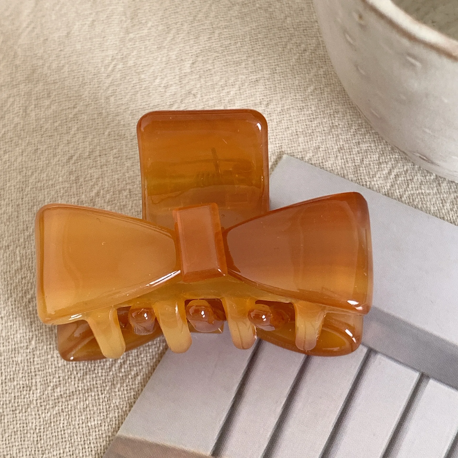 1pc Korean new ins bow small clip simple small hair clip bangs shark clip acetate princess clip