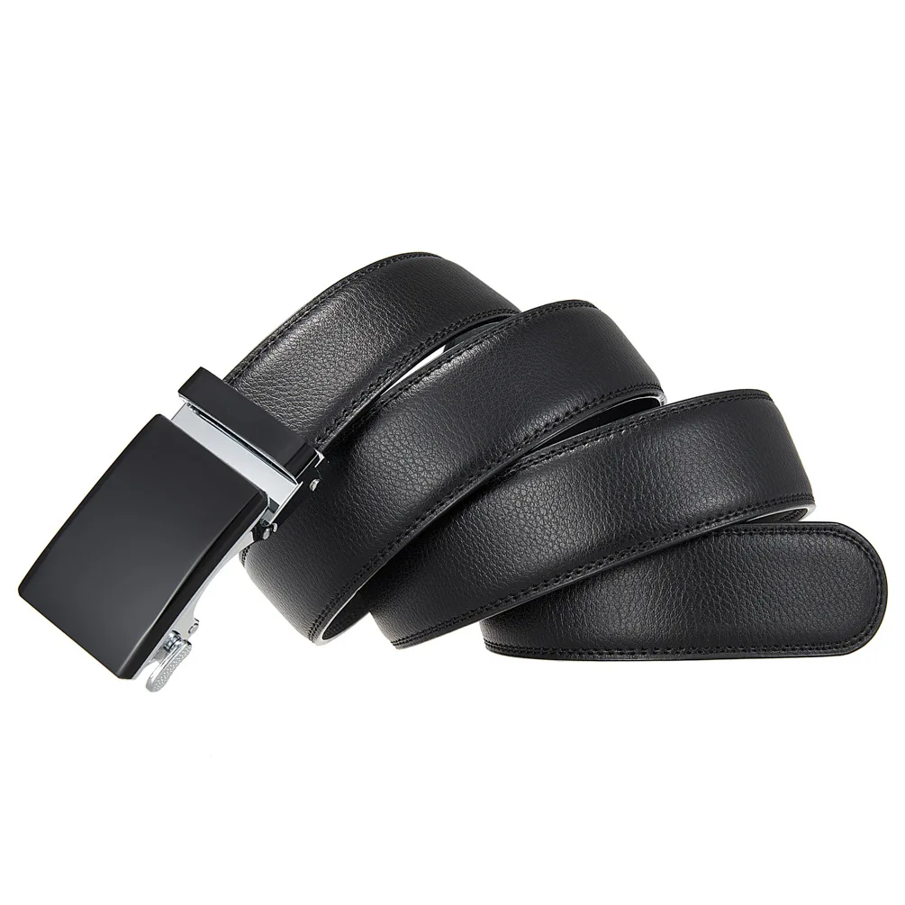 New Men Belt Fashion Alloy Automatic Buckle Belt Business Affairs Casual Decoration Belt Men's Belts 3.5cm Black Blue Red Coffee