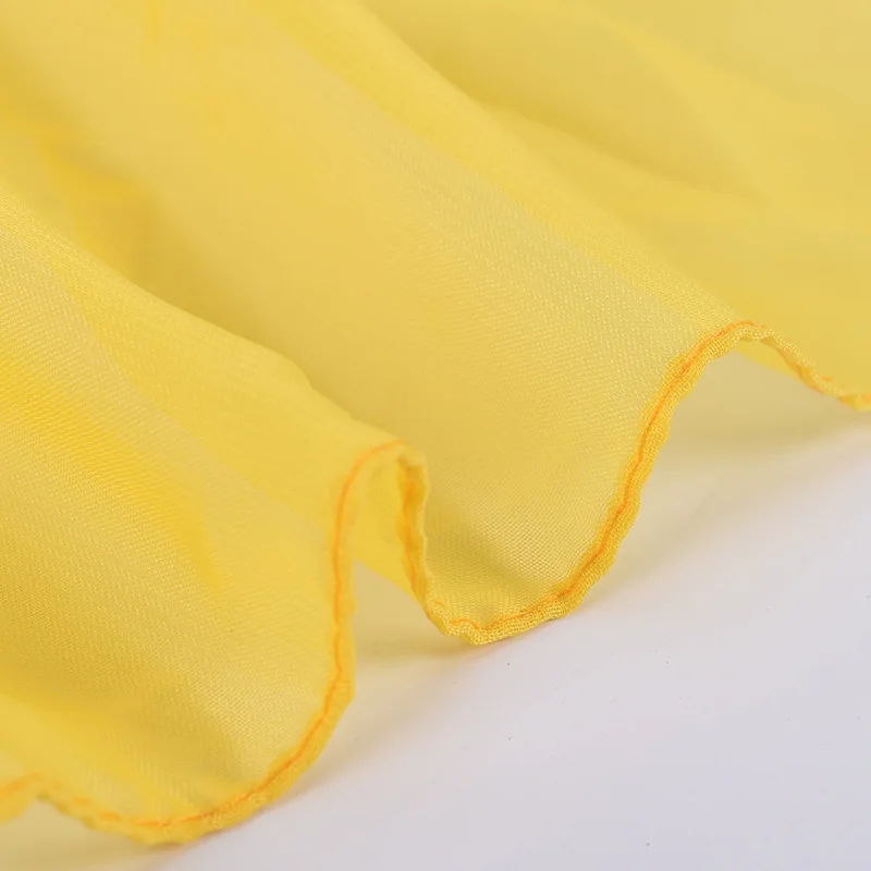 Women 65x65CM Fashion Casual Monochrome Handkerchief Lightweight And Soft Chiffon Scarf Party Gift