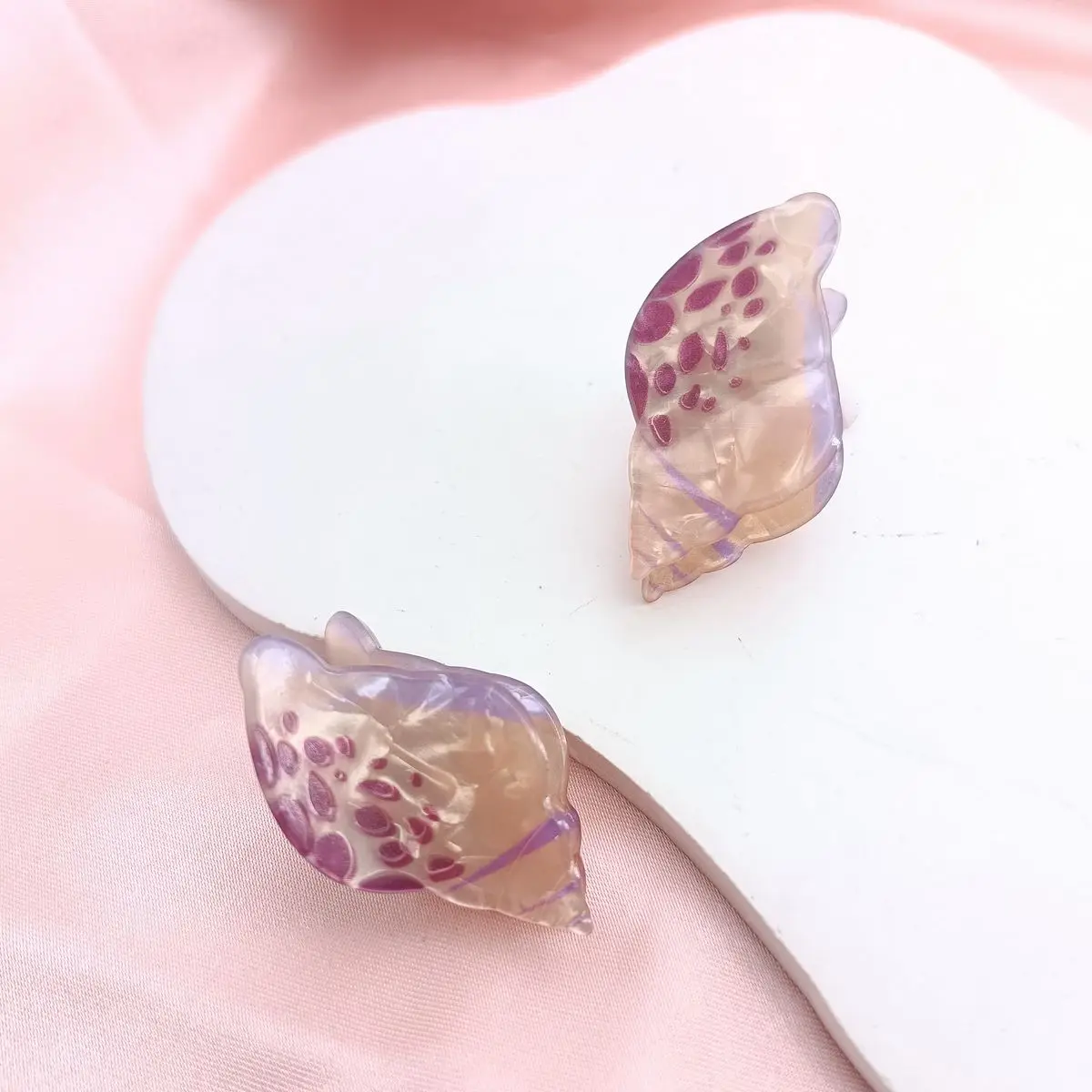2/10PCS Personalized Animals Hairpin Acetate Animal Hair Clip Cartoon Fish Mini Hair Claw Hair Accessories Seashell Girls