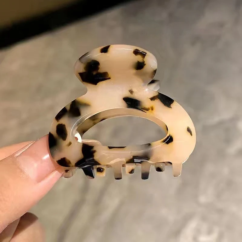 1/4pcs Acrylic Claw Clip Fashion Half-up Hair Clip for Back of Head, Small Size, Elegant Shark Clip for Women