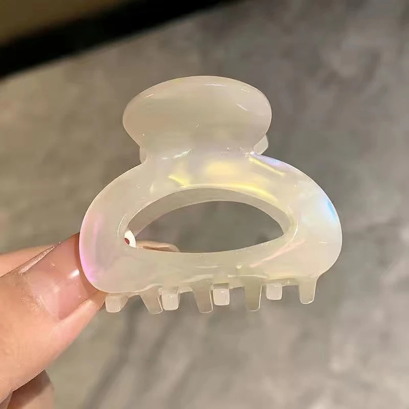 1/4pcs Acrylic Claw Clip Fashion Half-up Hair Clip for Back of Head, Small Size, Elegant Shark Clip for Women