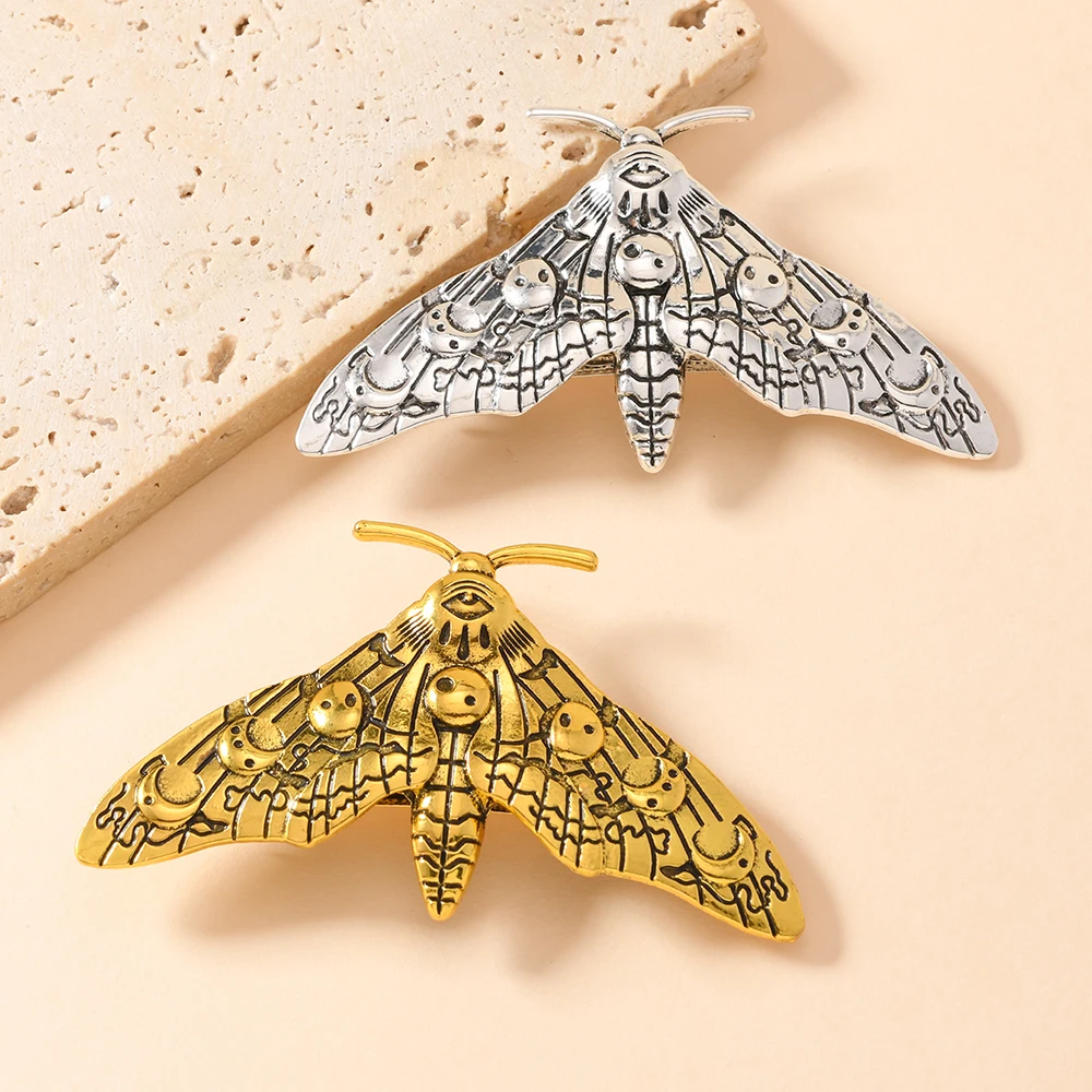 1pc Stylish alloy Vintage Moth bobby pins are ideal for everyday use