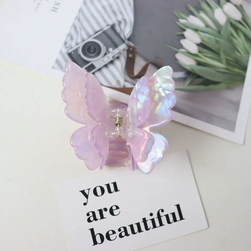 Fashion Fairy Butterfly Hair Claw for women Sweet Hair Clip girls Butterfly hairclaw Shark Hairpin Lady Crab Hair pin Headwear