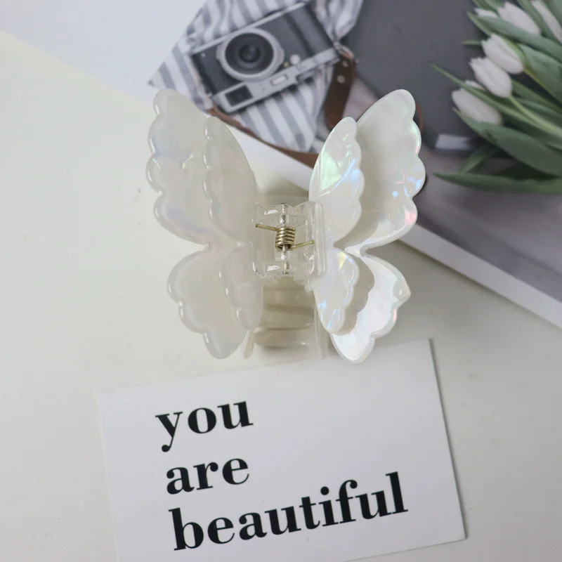 Fashion Fairy Butterfly Hair Claw for women Sweet Hair Clip girls Butterfly hairclaw Shark Hairpin Lady Crab Hair pin Headwear