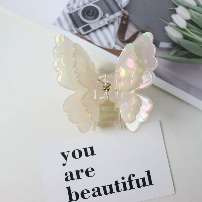 Fashion Fairy Butterfly Hair Claw for women Sweet Hair Clip girls Butterfly hairclaw Shark Hairpin Lady Crab Hair pin Headwear