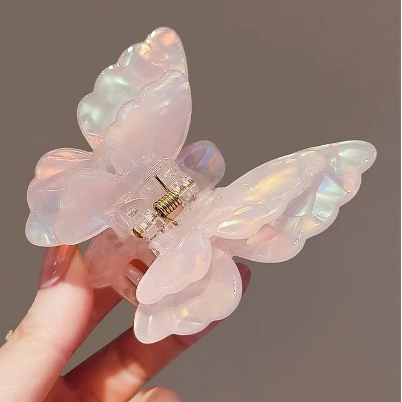 Fashion Fairy Butterfly Hair Claw for women Sweet Hair Clip girls Butterfly hairclaw Shark Hairpin Lady Crab Hair pin Headwear