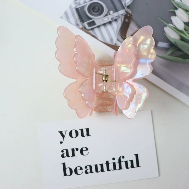 Fashion Fairy Butterfly Hair Claw for women Sweet Hair Clip girls Butterfly hairclaw Shark Hairpin Lady Crab Hair pin Headwear