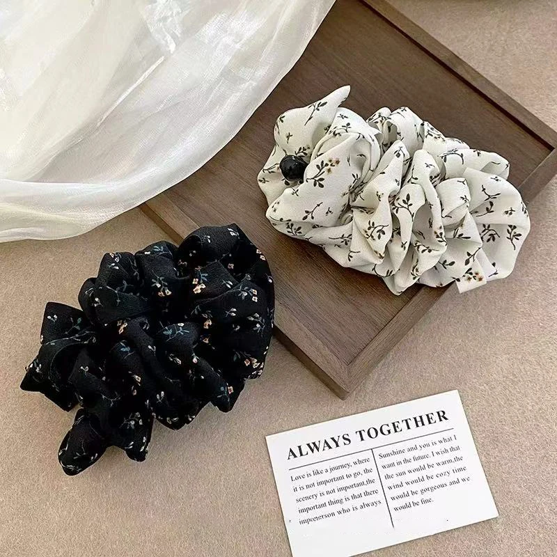 1pc Cloud Small Floral Banana Clip, Enhances Hair Volume, Women's High-End New Back-of-Head Hair Bun Clip Hair Accessories