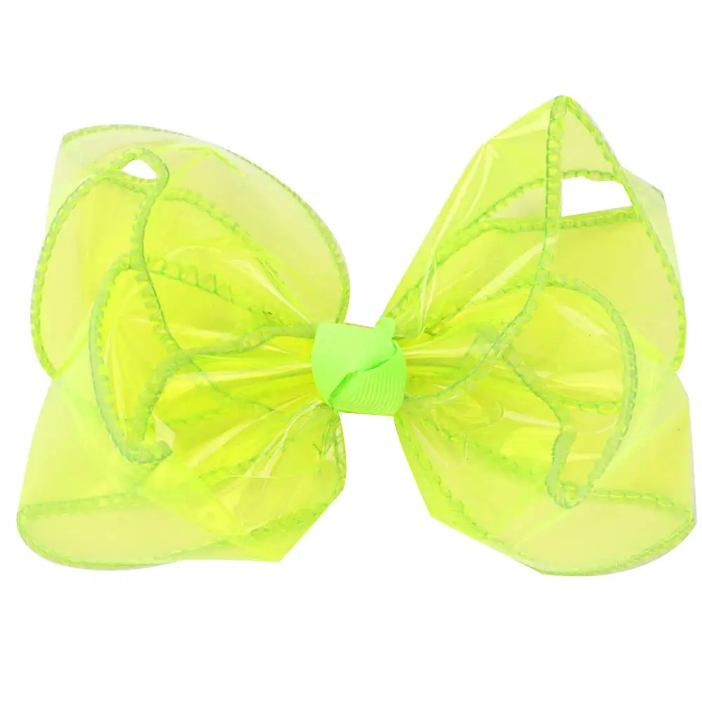 PVC Jelly Bow Hair Clip Waterproof Transparent Hairpin Sweet Summer Beach Swim Hairpins Girl Children Headdress Hair Accessories