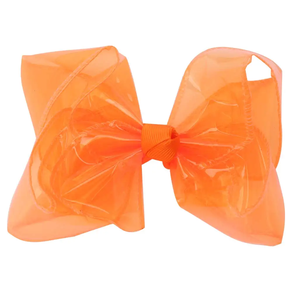 PVC Jelly Bow Hair Clip Waterproof Transparent Hairpin Sweet Summer Beach Swim Hairpins Girl Children Headdress Hair Accessories