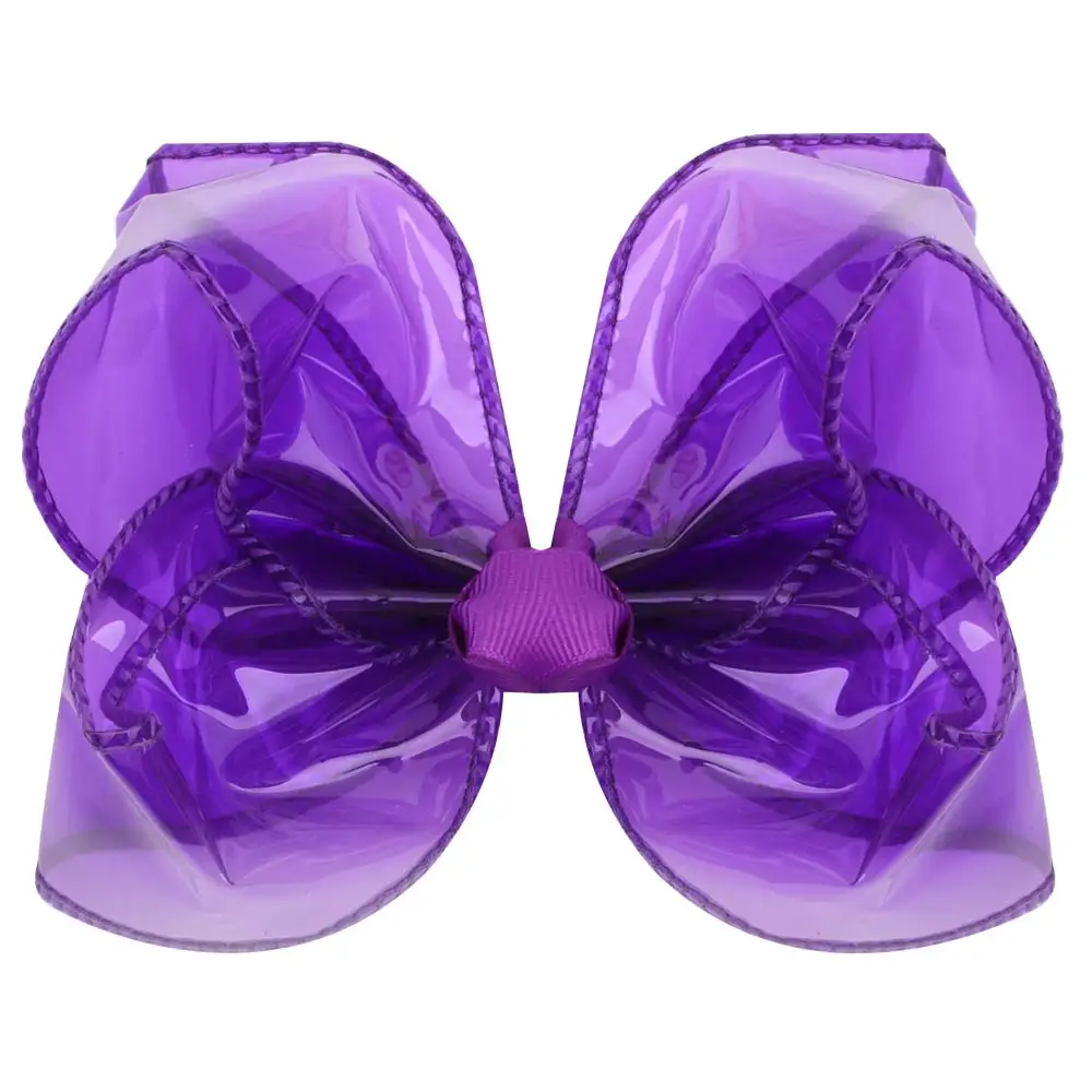 PVC Jelly Bow Hair Clip Waterproof Transparent Hairpin Sweet Summer Beach Swim Hairpins Girl Children Headdress Hair Accessories