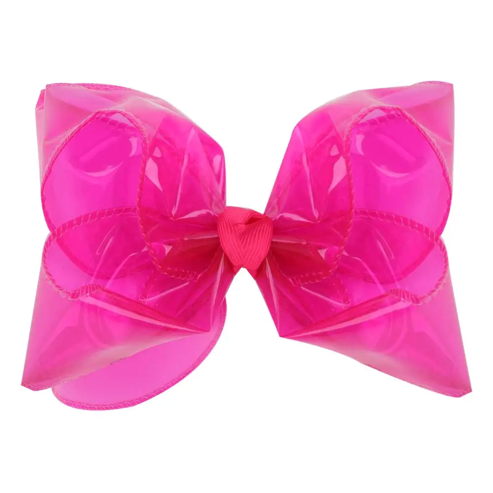 PVC Jelly Bow Hair Clip Waterproof Transparent Hairpin Sweet Summer Beach Swim Hairpins Girl Children Headdress Hair Accessories