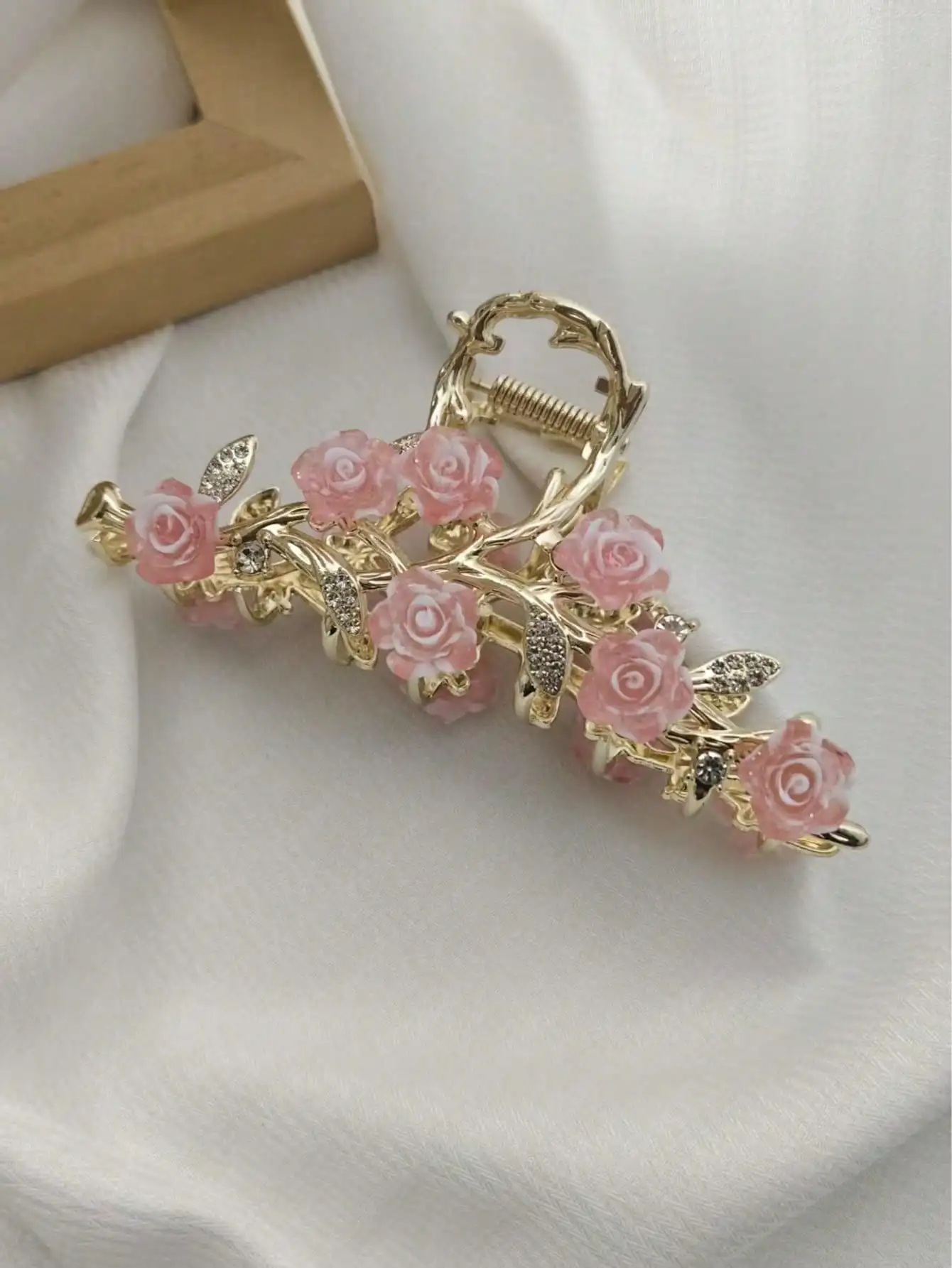 1Pcs Fashion Antique Rose Tassels Hair Claws elegant temperament For Women Girls Party Hair Accessories