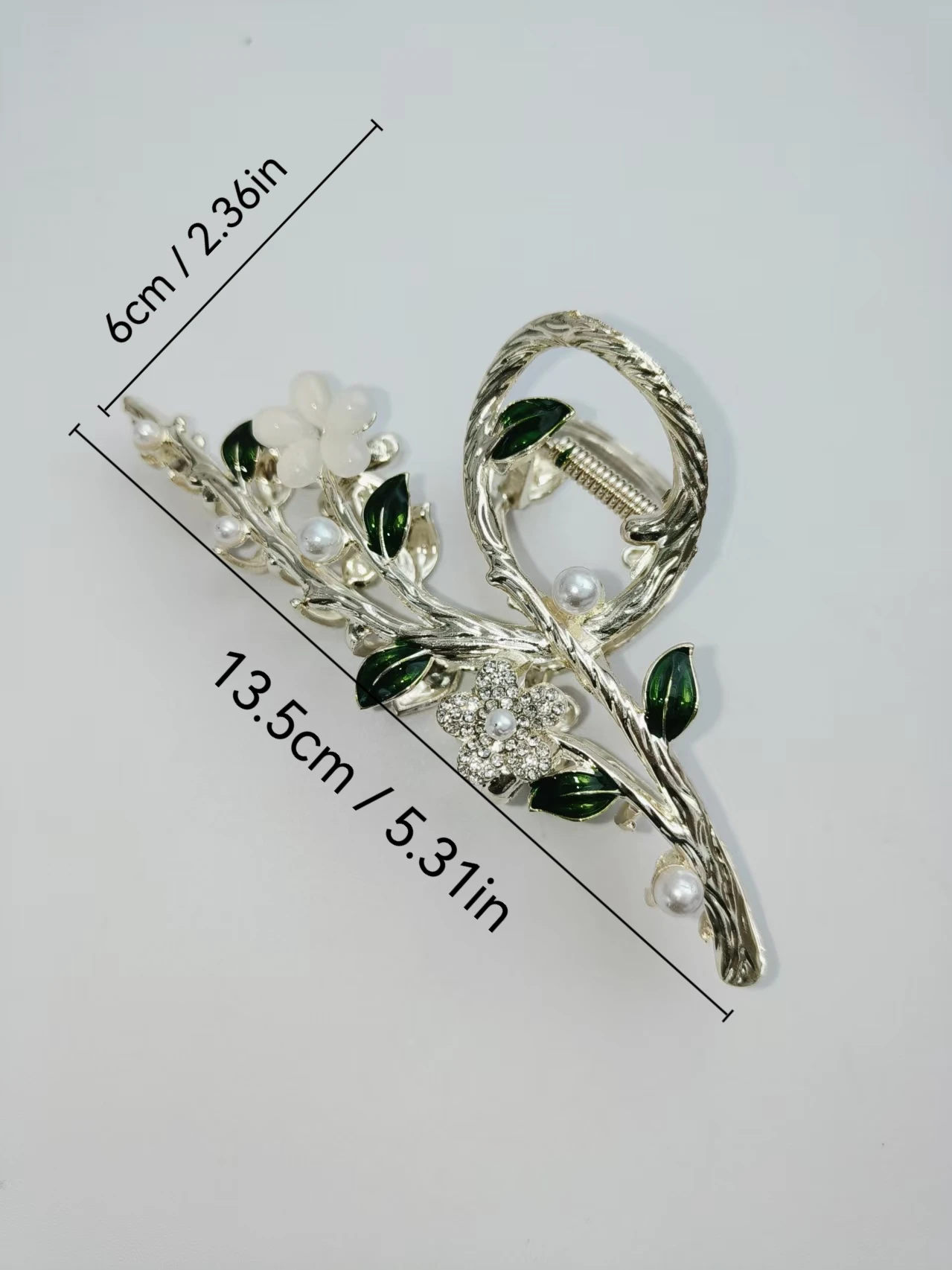 1Pcs Fashion Antique Rose Tassels Hair Claws elegant temperament For Women Girls Party Hair Accessories
