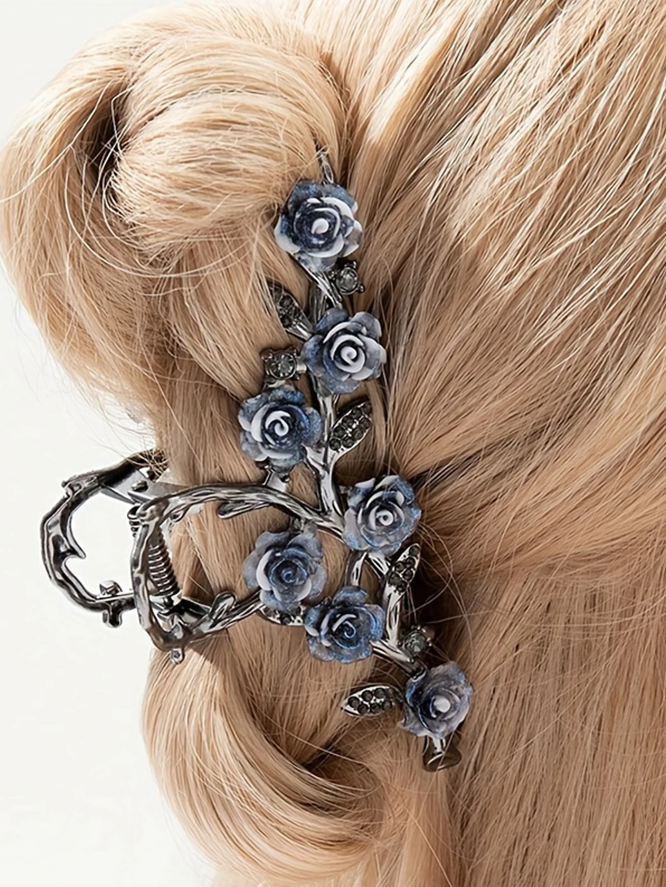 1Pcs Fashion Antique Rose Tassels Hair Claws elegant temperament For Women Girls Party Hair Accessories