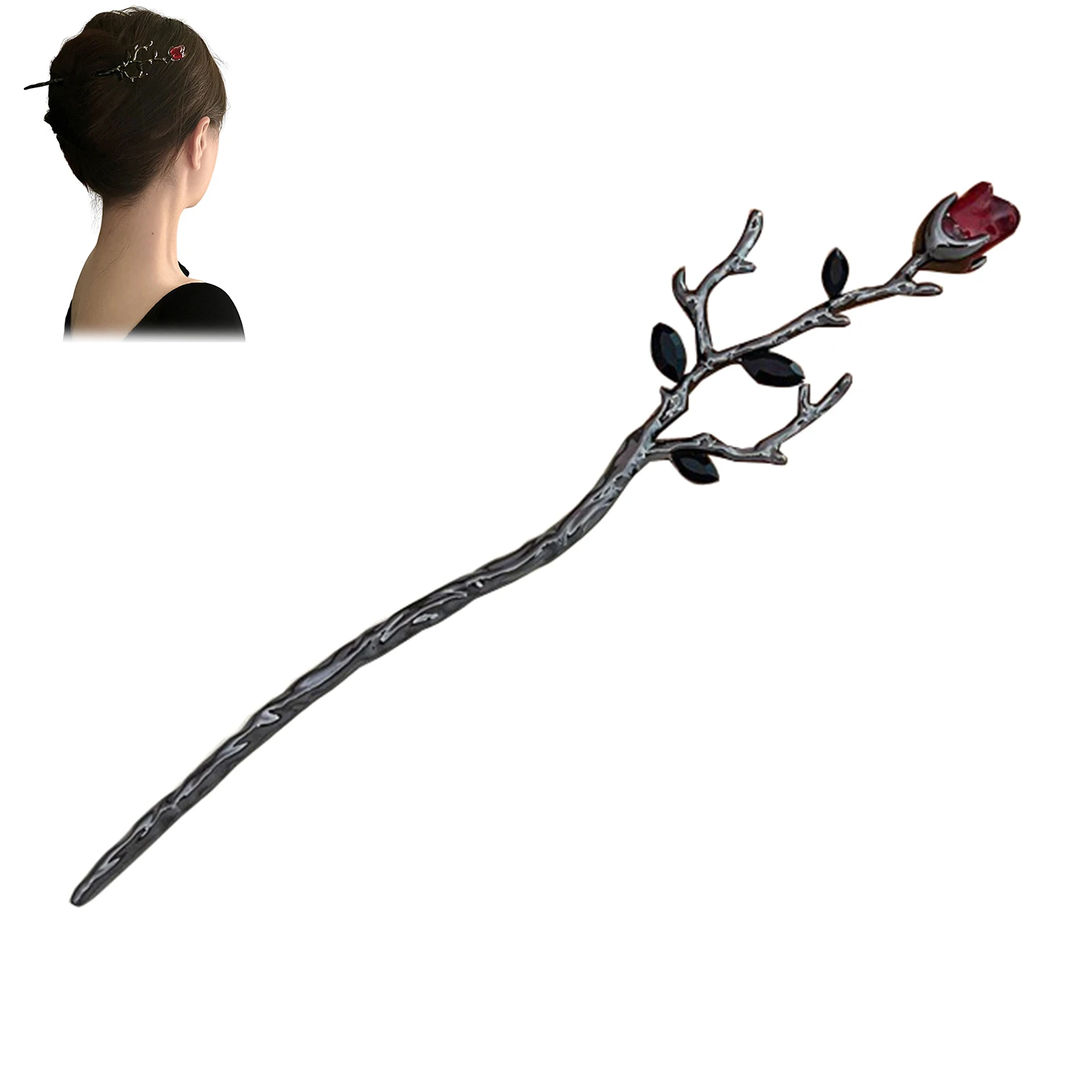 Modern Hair Stick Flower Metal Hairpin Forks For Women Hair Chopsticks Hair Accessories New Chinese Hanfu Hair Jewelry Gifts