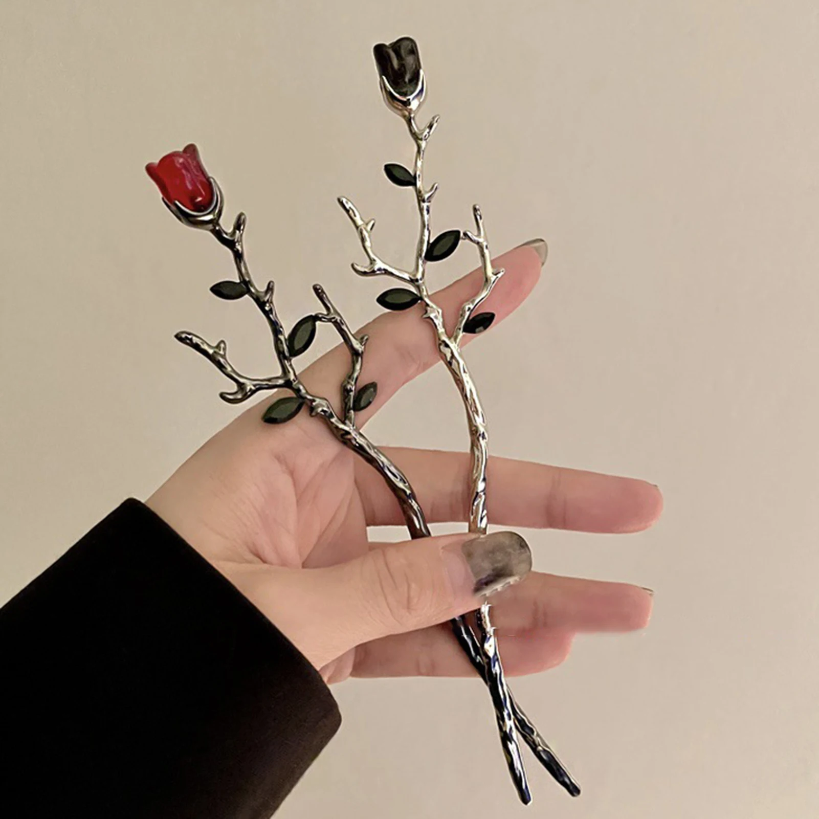 Modern Hair Stick Flower Metal Hairpin Forks For Women Hair Chopsticks Hair Accessories New Chinese Hanfu Hair Jewelry Gifts