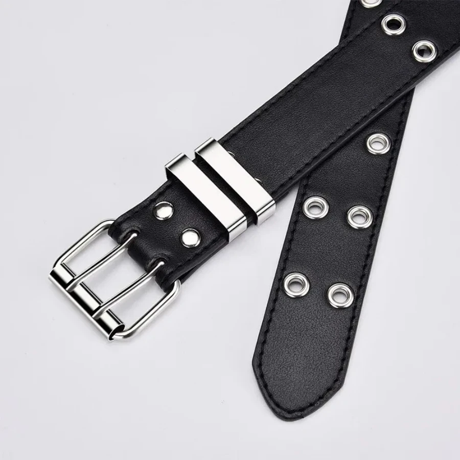 Fashion Alloy women Belts Chain luxury for Genuine Leather New style Pin Buckle Jeans Decorative Ladies Retro Decorative Punk