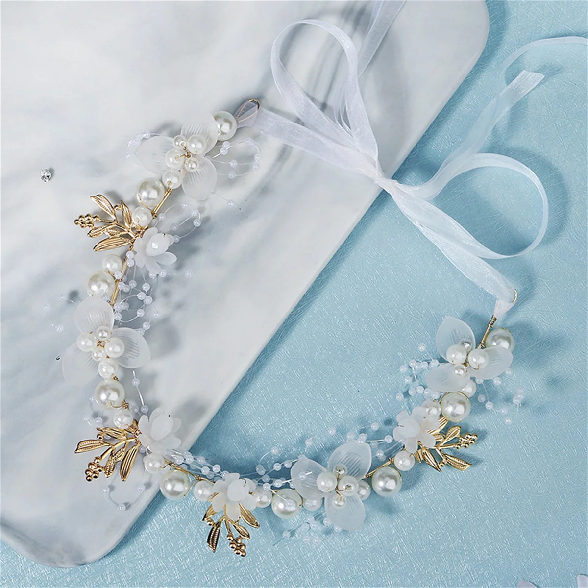 1Pcs Princess Girls Handmade Flower Wreath Hairband Bridal Wedding Jane Headband Flower Kids Beautiful Headdress Gift
