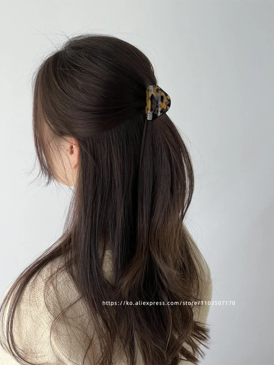South Korean France Gold Label Small Half Size Princess Hair Clip French Style Hawksbill Shark Hair Clip Grab Clip