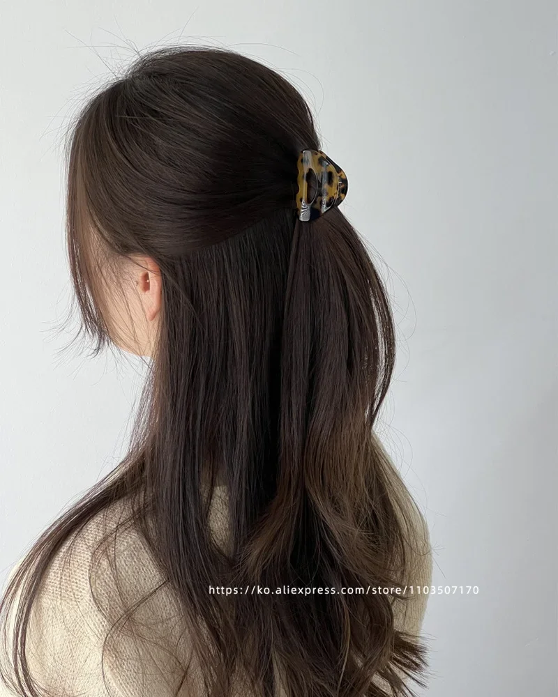 South Korean France Gold Label Small Half Size Princess Hair Clip French Style Hawksbill Shark Hair Clip Grab Clip