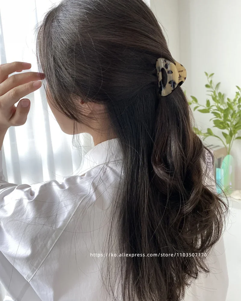 South Korean France Gold Label Small Half Size Princess Hair Clip French Style Hawksbill Shark Hair Clip Grab Clip