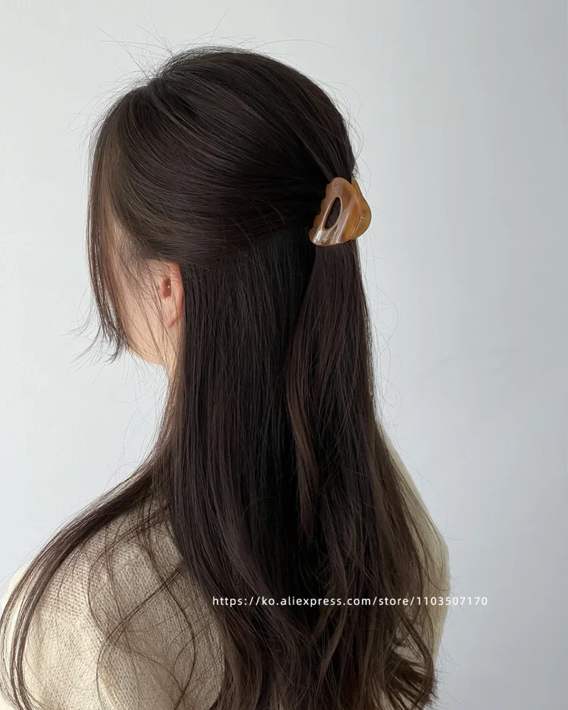 South Korean France Gold Label Small Half Size Princess Hair Clip French Style Hawksbill Shark Hair Clip Grab Clip