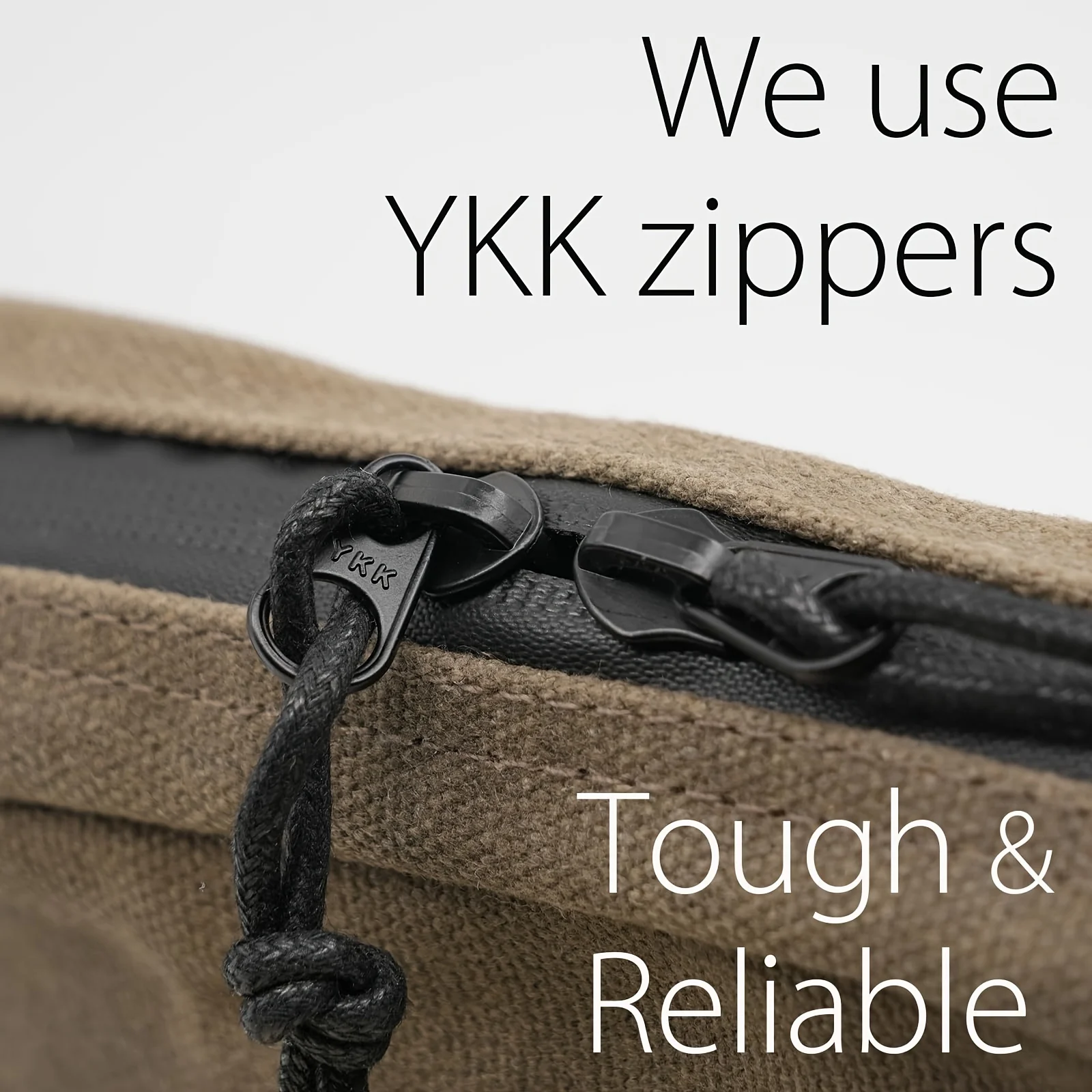 Belt Pouch for Men Women YKK Zippers EDC Pouch, Belt Bag Waist Pack for Hiking, Water Resistant, Waxed Canvas