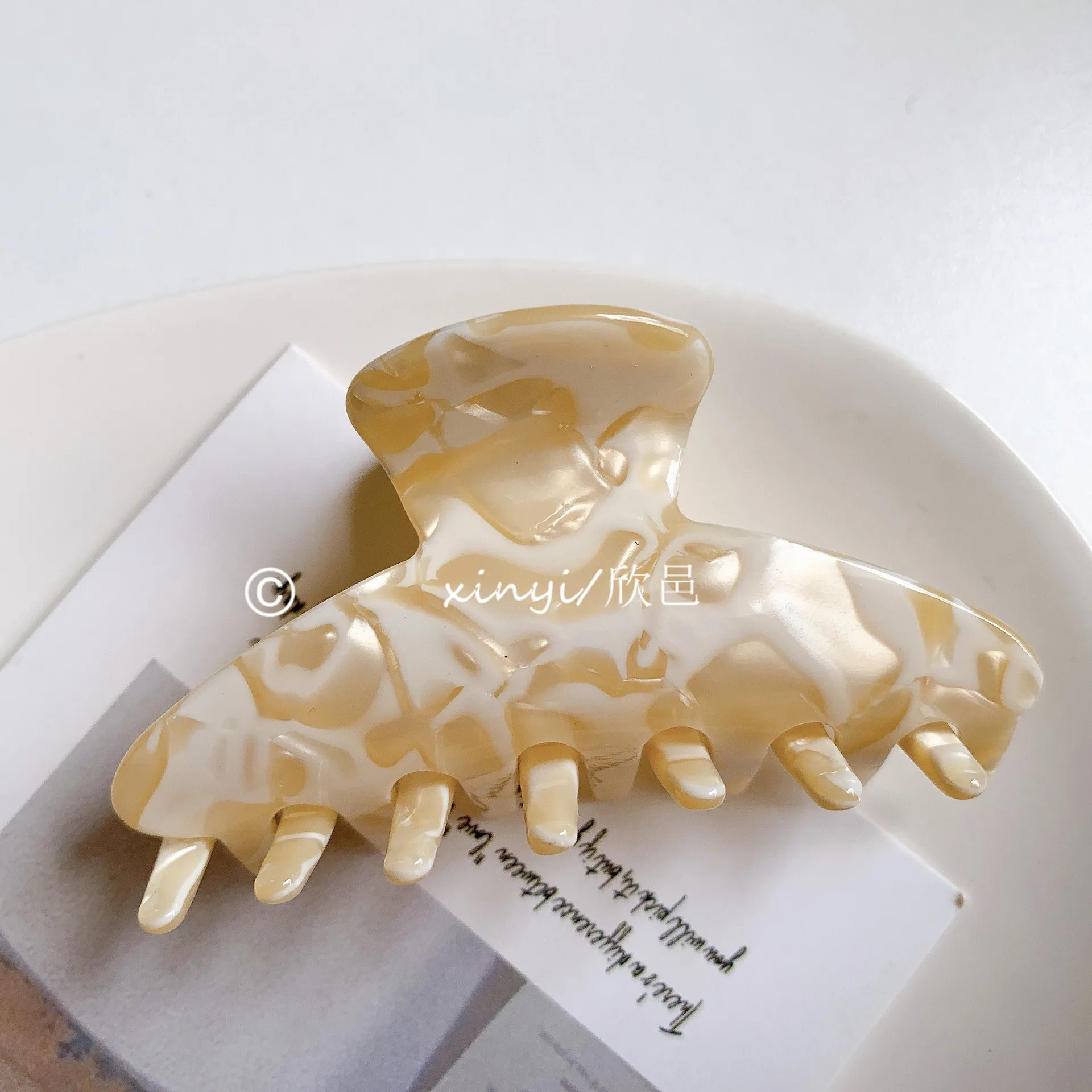 Large Accetate Leopard Print Acrylic Hairpins Hair Clip Crab Hair Claws For Women Girl Hair Accessories Headdress Party Gifts