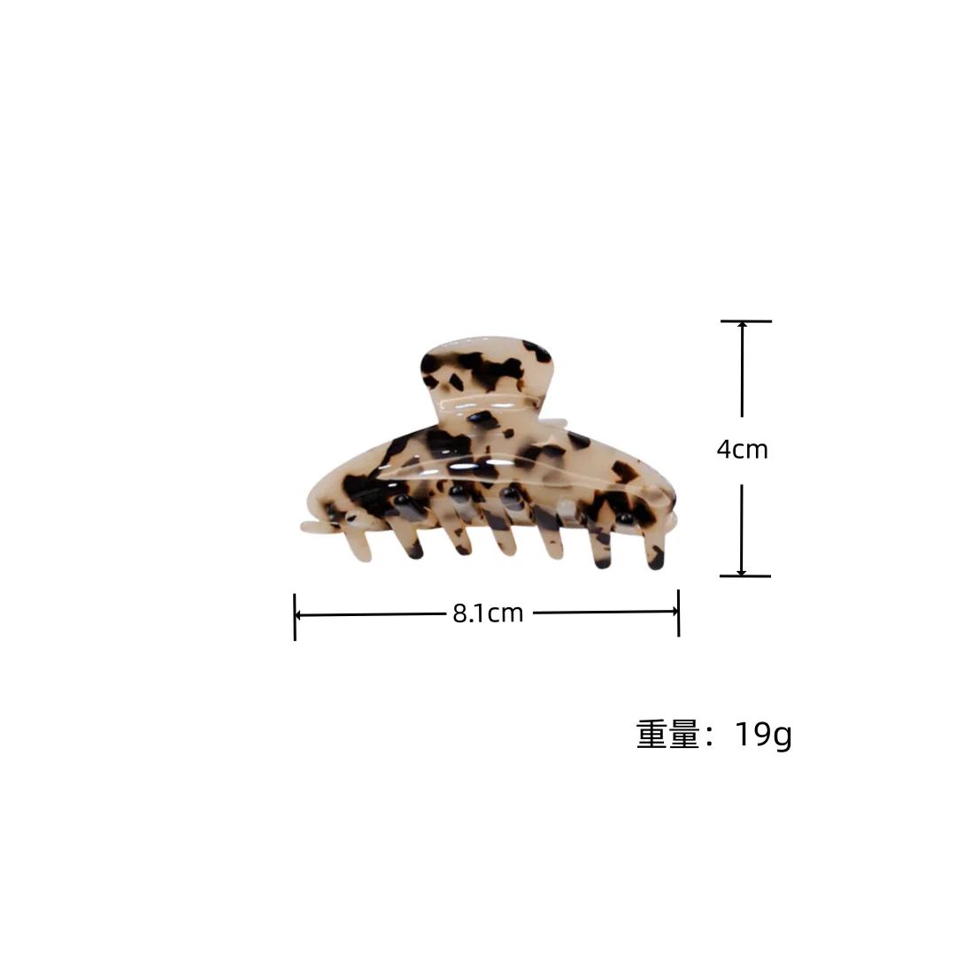 Large Accetate Leopard Print Acrylic Hairpins Hair Clip Crab Hair Claws For Women Girl Hair Accessories Headdress Party Gifts