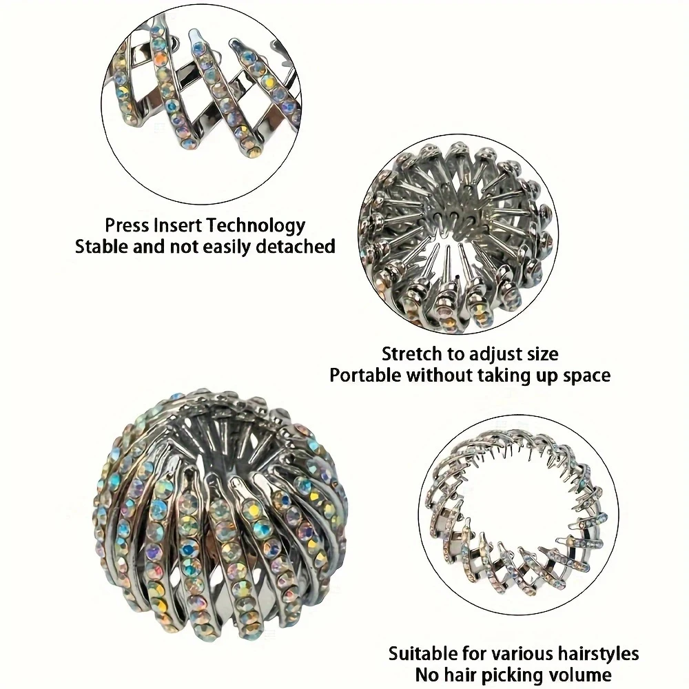 Ponytail Hair Rings Clips Hair Clips Women Bird Nest Shaped Hair Hairpin Simple Magic Lazy Braider Tool Women Hair Accessories