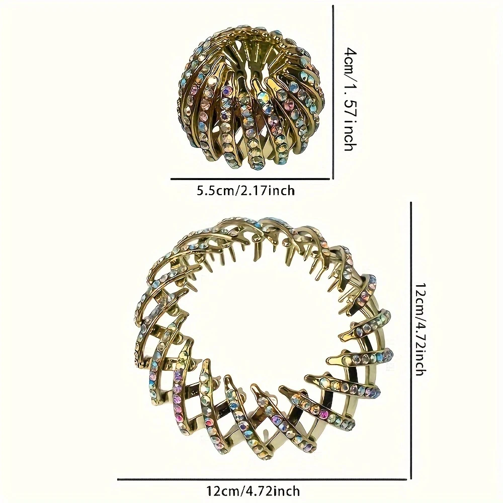 Ponytail Hair Rings Clips Hair Clips Women Bird Nest Shaped Hair Hairpin Simple Magic Lazy Braider Tool Women Hair Accessories