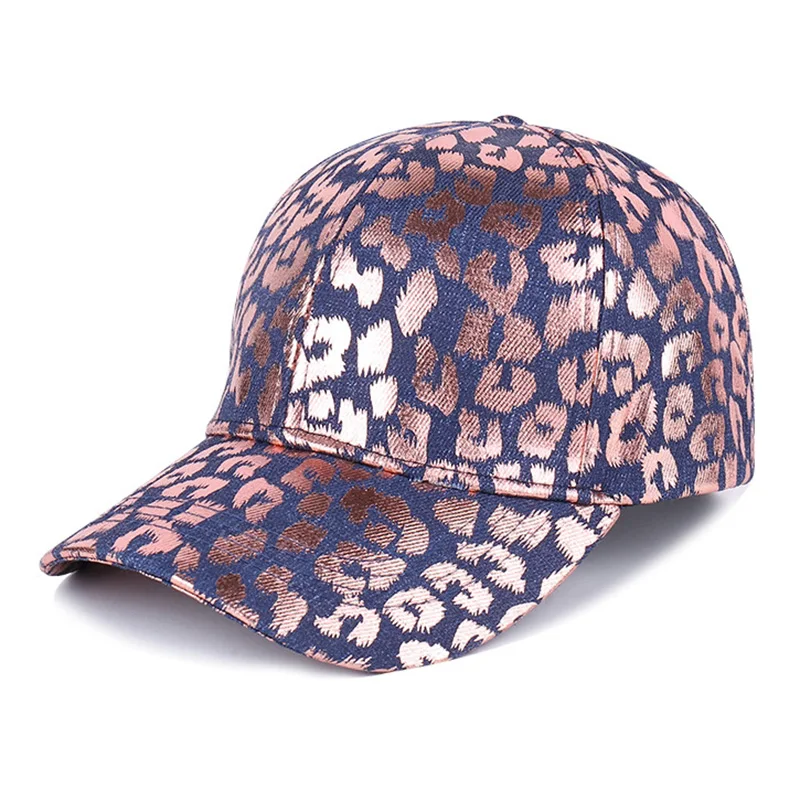 Leopard Print Plain Color Baseball Cap Breathable Sunshade Warm Couple Hat for the Four Seasons