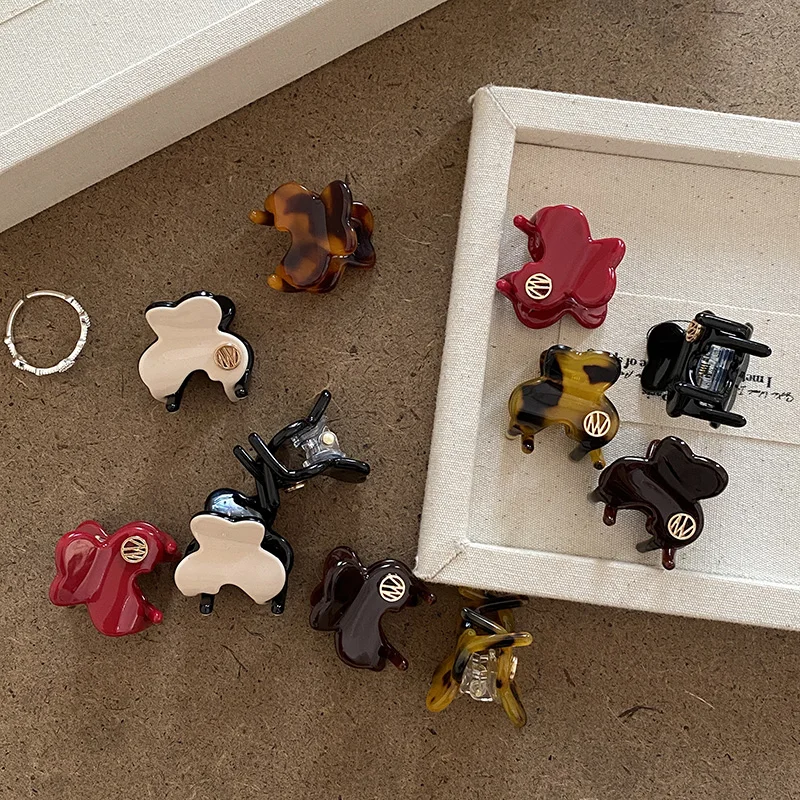 Mini Acetate Hair Claw Clip Cute Exquisite Small Size Hair Clamp Grab Elegant Side Pin Hairpin Hair Clips Women Hair Accessories