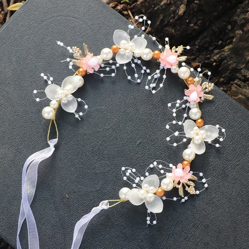 1pc Children Hair accessories Forest style Flower wreath Extremely fairy-like Hairband Hair hoop Princess Flower girl Hairpin fo