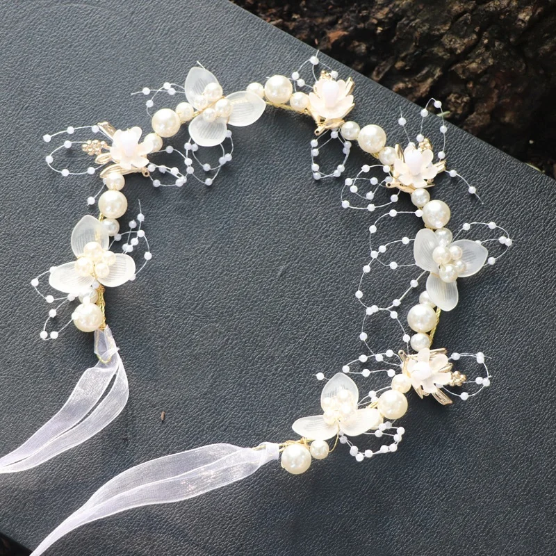 1pc Children Hair accessories Forest style Flower wreath Extremely fairy-like Hairband Hair hoop Princess Flower girl Hairpin fo